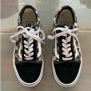 Vans Desert Camo Checkerboard Shoes Sz 4.5 M/6W
